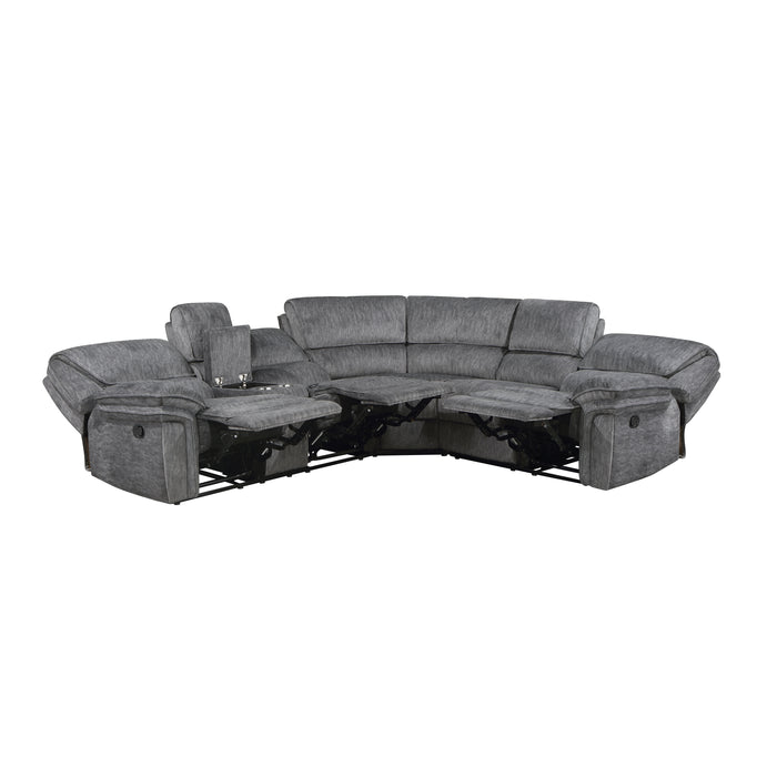 Muirfield - (3)3-Piece Reclining Sectional with Left Console