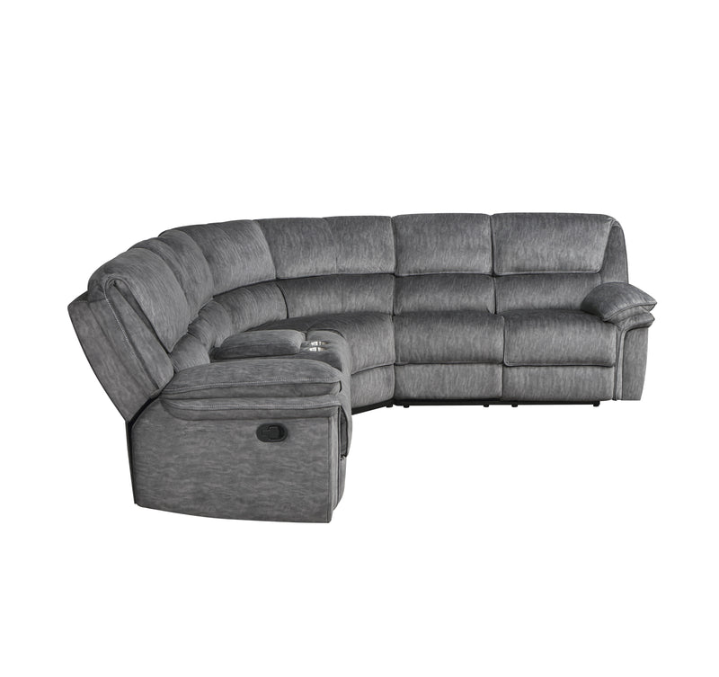 Muirfield - (3)3-Piece Reclining Sectional with Left Console