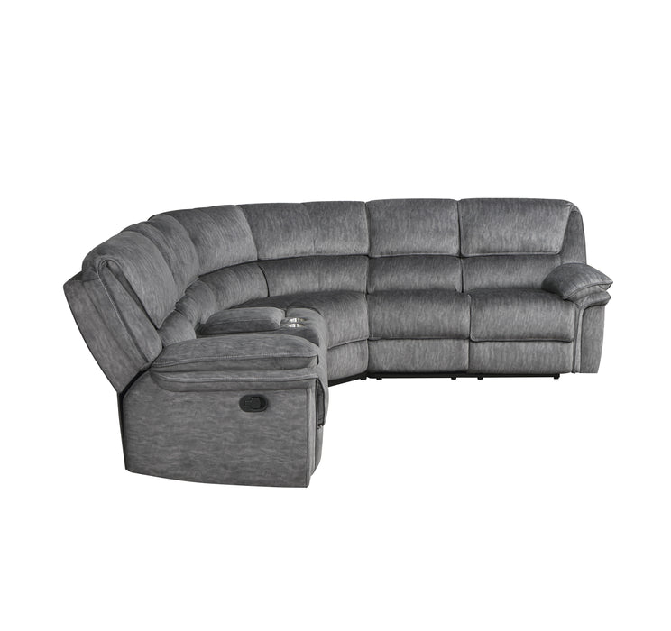 Muirfield - (3)3-Piece Reclining Sectional with Left Console