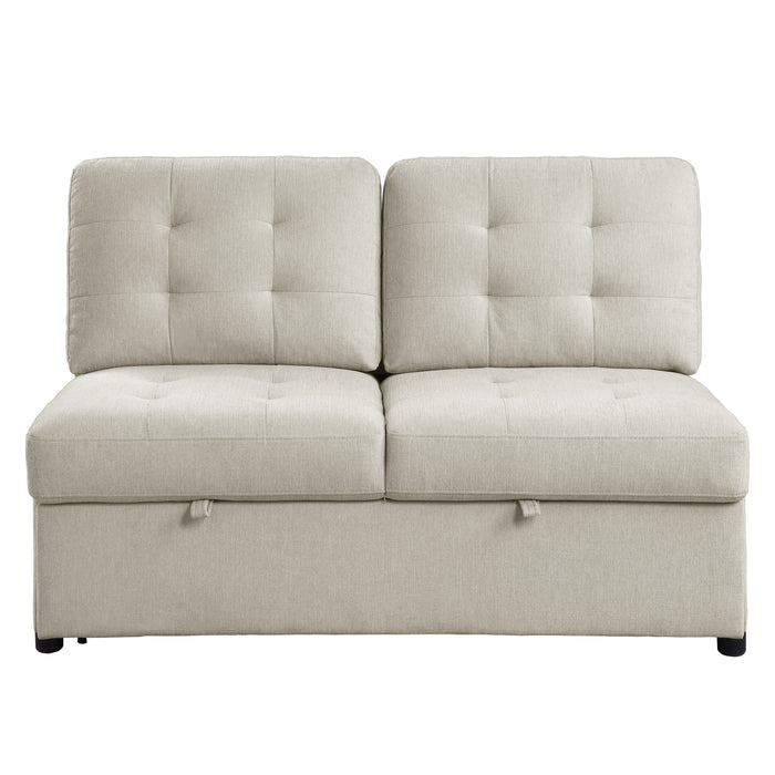 Logansport - (4)4-Piece Sectional with Pull-out Bed and Pull-out Ottoman