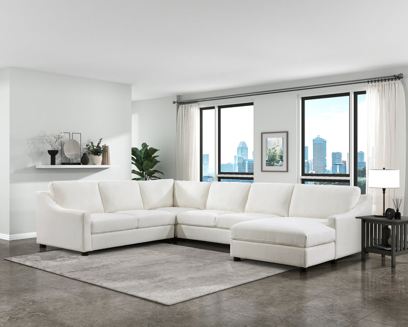 Zayden - (4)4-Piece Sectional with Right Chaise