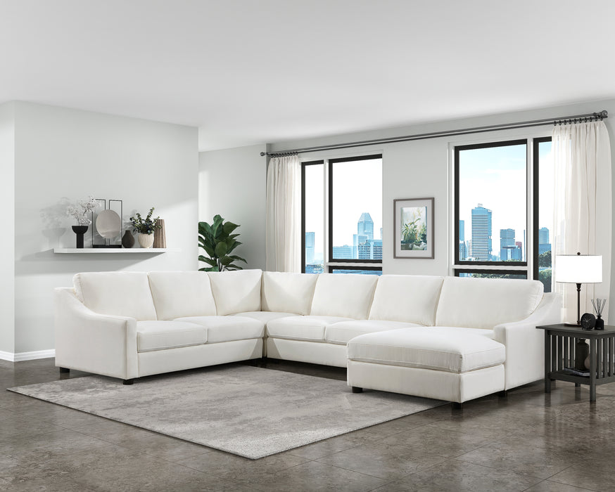 Zayden - (4)4-Piece Sectional with Right Chaise