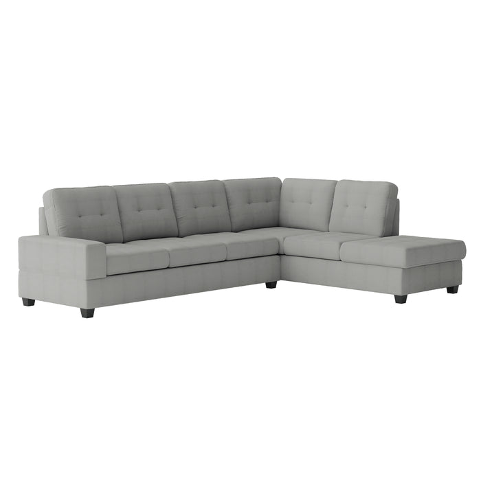 Maston - (2)2-Piece Reversible Sectional with Drop-Down Cup Holders