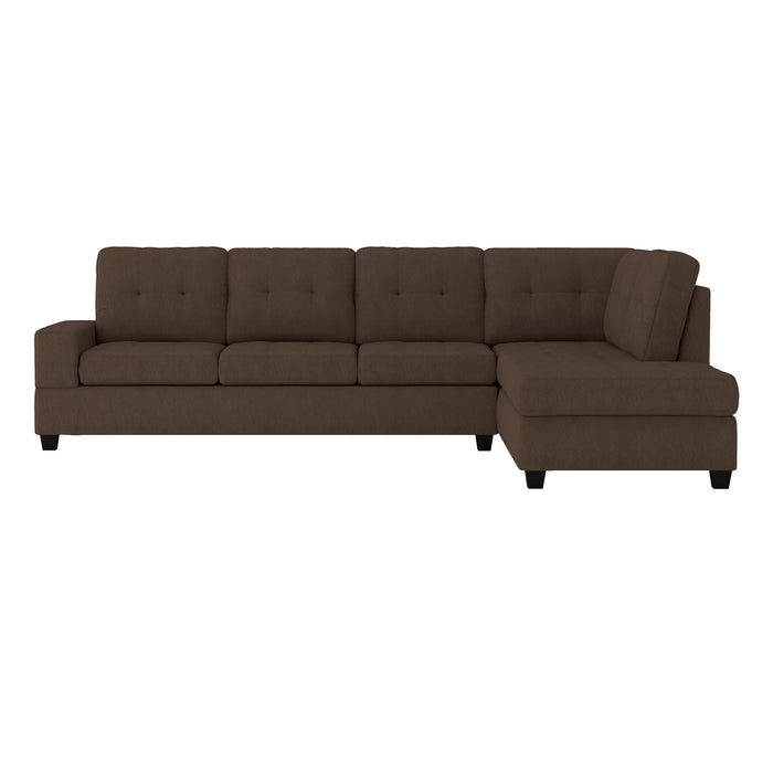 Maston - (2)2-Piece Reversible Sectional with Drop-Down Cup Holders
