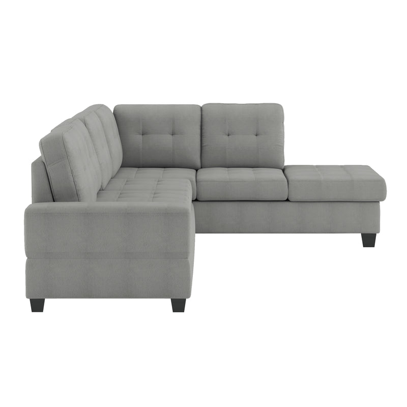 Maston - (2)2-Piece Reversible Sectional with Drop-Down Cup Holders