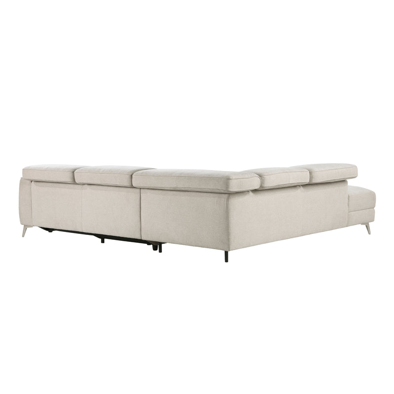 Bienvenue - (2)2-Piece Power Reclining Sectional with Left Chaise