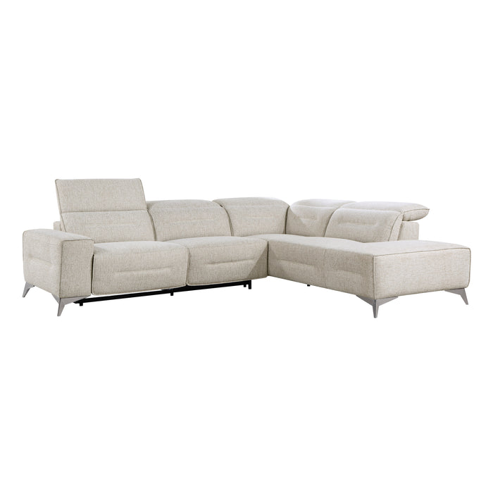 Adahlia - (2)2-Piece Power Reclining Sectional with Right Chaise