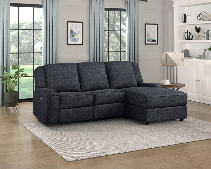 Monterey - (2)2-Piece Reclining Sectional with Right Chaise