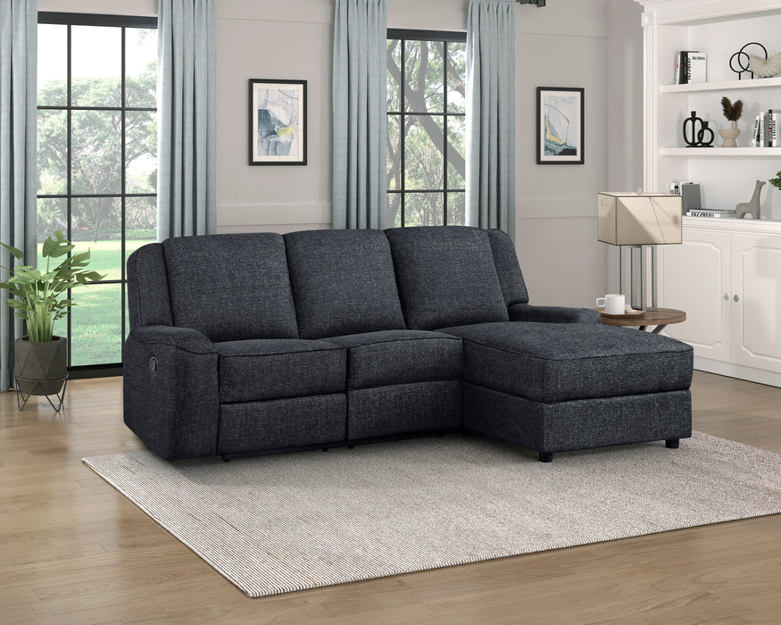 Monterey - (2)2-Piece Reclining Sectional with Right Chaise