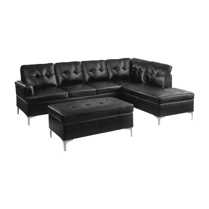 Barrington - (3)3-Piece Sectional with Right Chaise and Ottoman