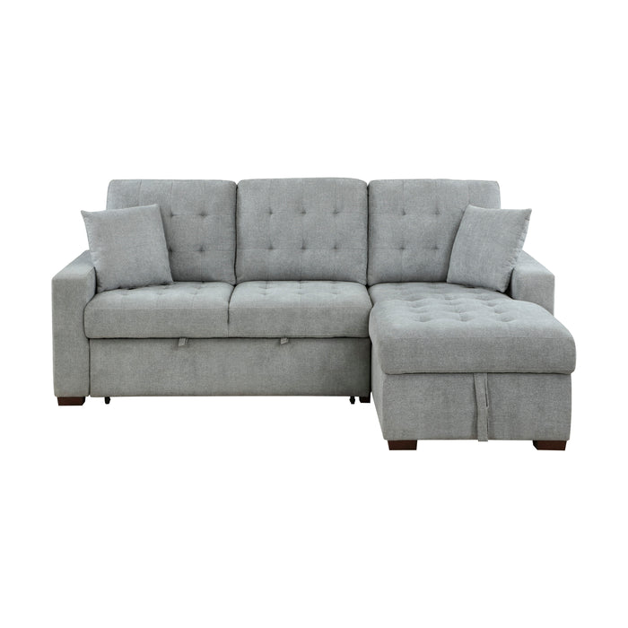 Waitsfield - (2)2-Piece Sectional with Right Chaise, Pull-out Bed and Hidden Storage