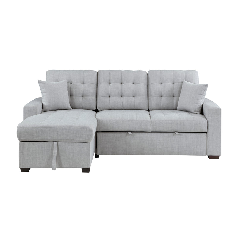 McCafferty - (2)2-Piece Sectional with Pull-out Bed and Left Chaise with Hidden Storage