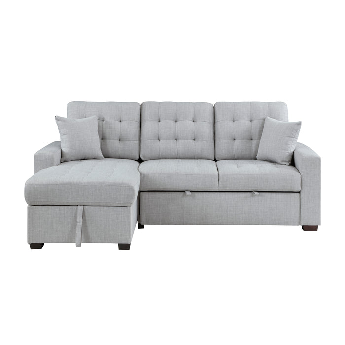 McCafferty - (2)2-Piece Sectional with Pull-out Bed and Left Chaise with Hidden Storage
