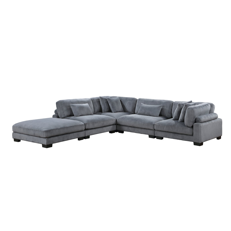 Traverse - (5)5-Piece Modular Sectional with Ottoman