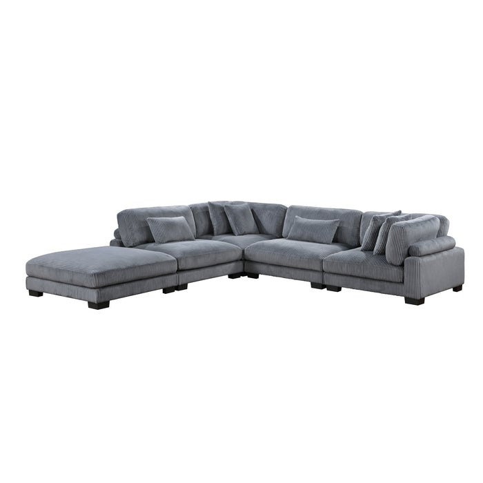 Traverse - (5)5-Piece Modular Sectional with Ottoman