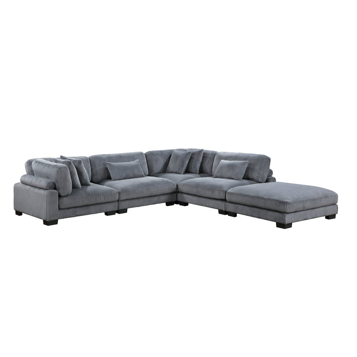 Traverse - (5)5-Piece Modular Sectional with Ottoman