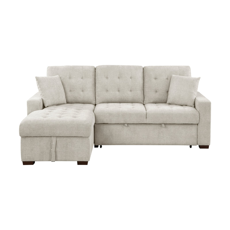 Waitsfield - (2)2-Piece Sectional with Left Chaise, Pull-out Bed and Hidden Storage
