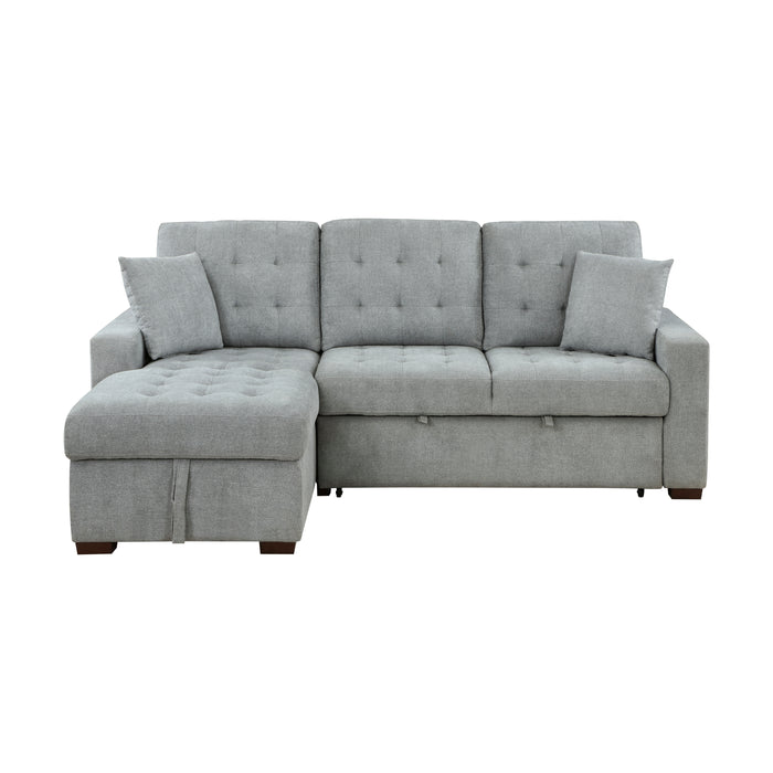 Waitsfield - (2)2-Piece Sectional with Left Chaise, Pull-out Bed and Hidden Storage