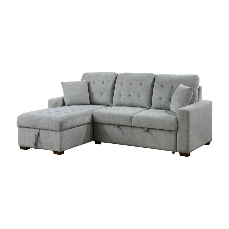 Waitsfield - (2)2-Piece Sectional with Left Chaise, Pull-out Bed and Hidden Storage