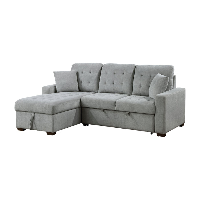 Waitsfield - (2)2-Piece Sectional with Left Chaise, Pull-out Bed and Hidden Storage