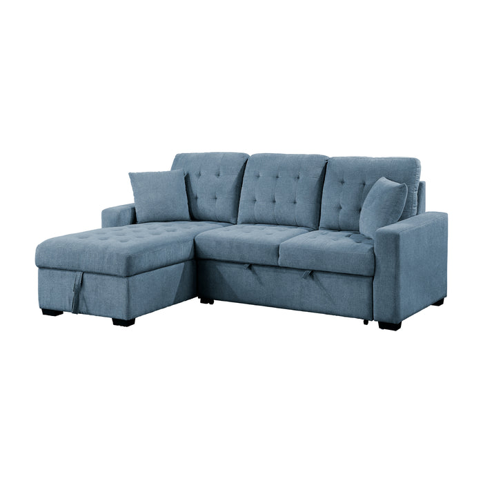 Waitsfield - (2)2-Piece Sectional with Left Chaise, Pull-out Bed and Hidden Storage