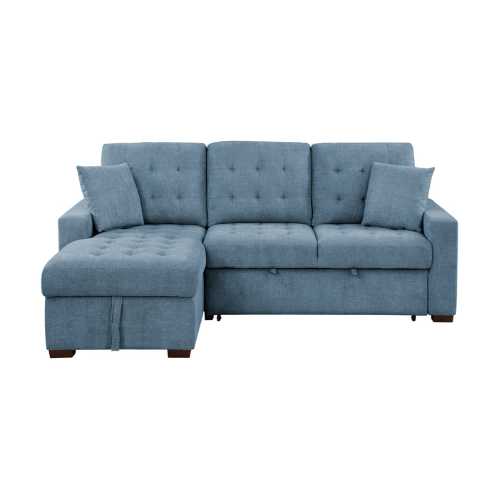 Waitsfield - (2)2-Piece Sectional with Left Chaise, Pull-out Bed and Hidden Storage