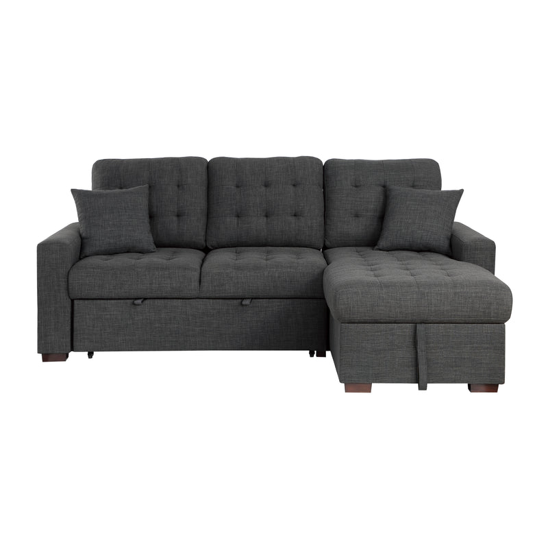 McCafferty - (2)2-Piece Sectional with Pull-out Bed and Right Chaise with Hidden Storage