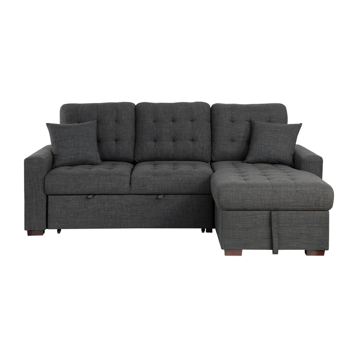McCafferty - (2)2-Piece Sectional with Pull-out Bed and Right Chaise with Hidden Storage