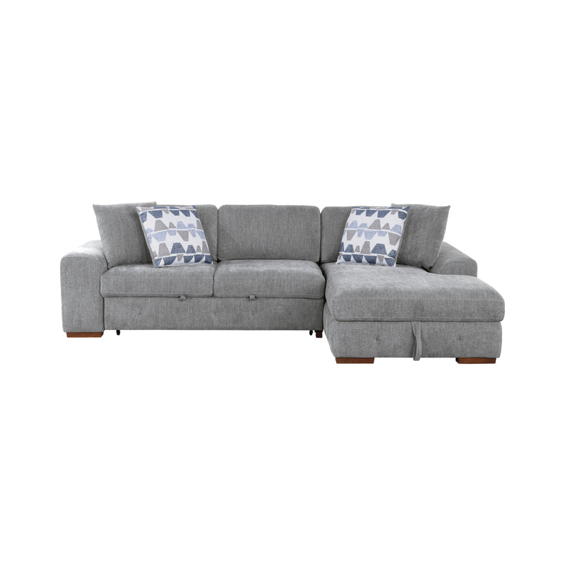Raife - (3)3-Piece Sectional with Right Chaise and Ottoman
