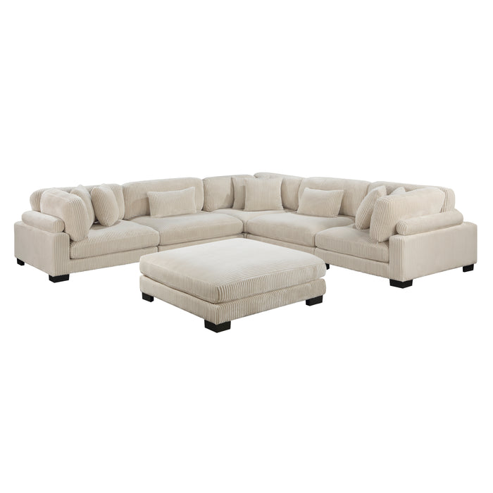 Traverse - (6)6-Piece Modular Sectional with Ottoman