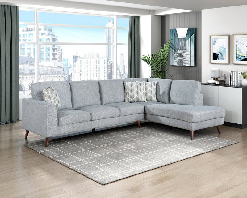 Broadway - (2)2-Piece Sectional with Right Chaise