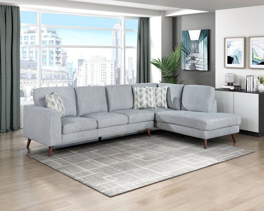 Broadway - (2)2-Piece Sectional with Right Chaise