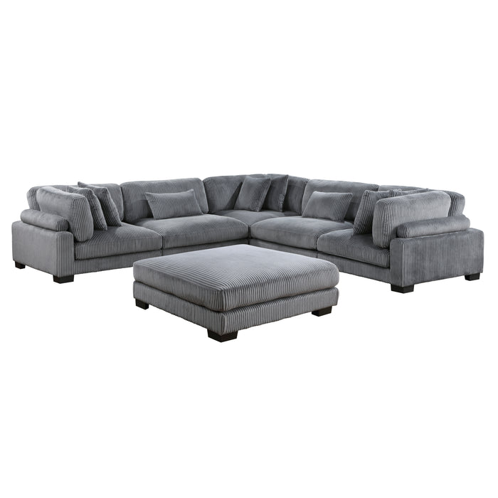 Traverse - (6)6-Piece Modular Sectional with Ottoman