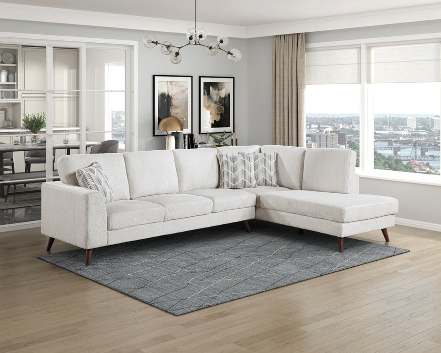 Broadway - (2)2-Piece Sectional with Right Chaise