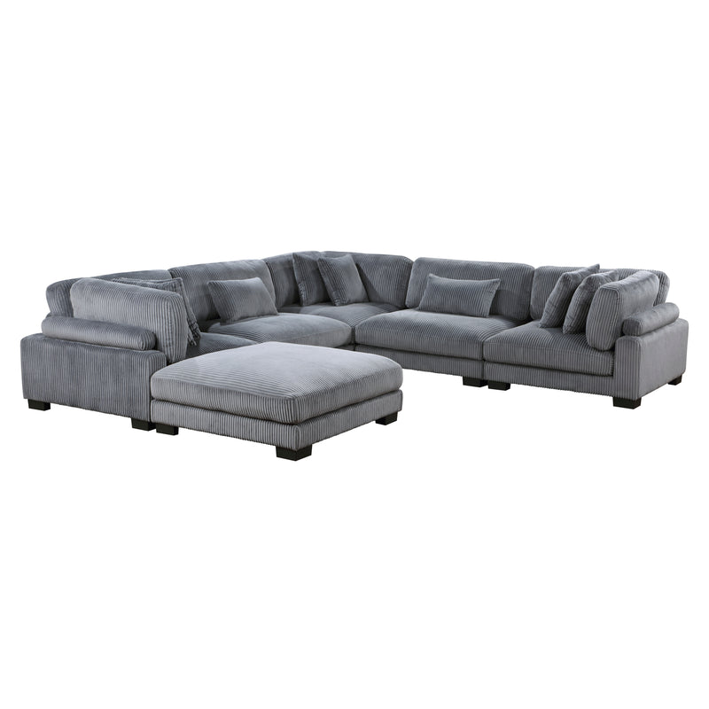 Traverse - (6)6-Piece Modular Sectional with Ottoman