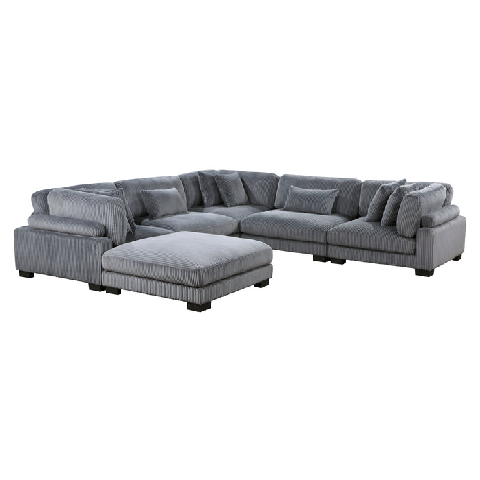 Traverse - (6)6-Piece Modular Sectional with Ottoman