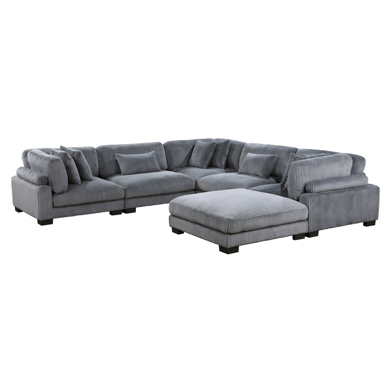 Traverse - (6)6-Piece Modular Sectional with Ottoman