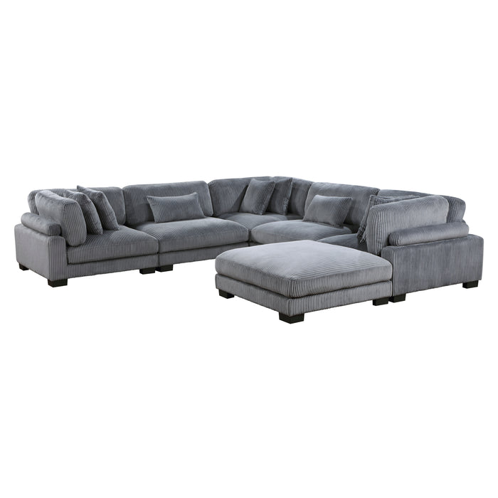 Traverse - (6)6-Piece Modular Sectional with Ottoman