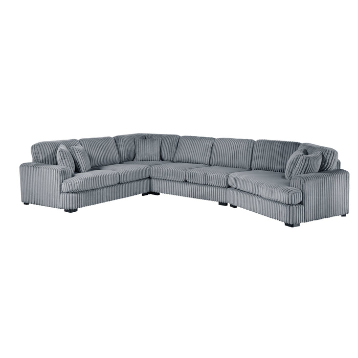 Warwick - (4)4-Piece Sectional with Right Cuddler