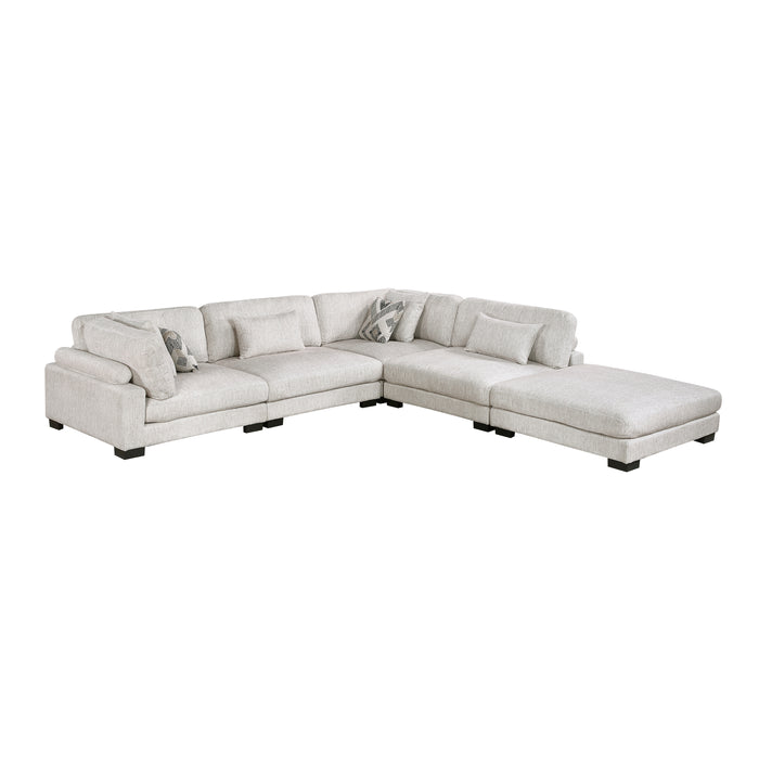 Tinley - (5)5-Piece Modular Sectional with Ottoman