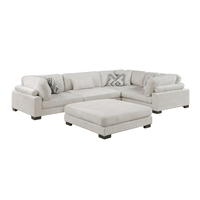 Tinley - (5)5-Piece Modular Sectional with Ottoman