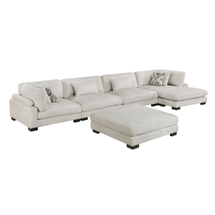 Tinley - (5)5-Piece Modular Sectional with Chaise and Ottoman
