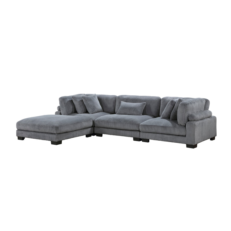 Traverse - (4)4-Piece Modular Sectional with Ottoman