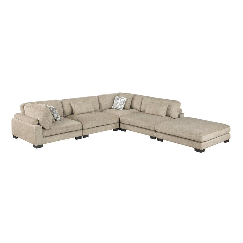 Tinley - (5)5-Piece Modular Sectional with Ottoman