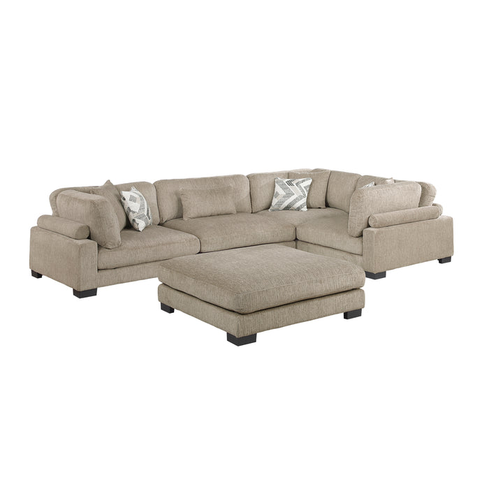 Tinley - (5)5-Piece Modular Sectional with Ottoman