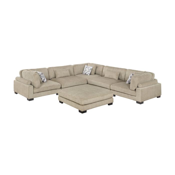 Tinley - (6)6-Piece Modular Sectional with Ottoman