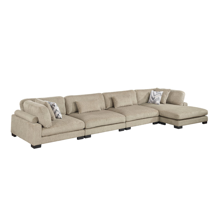 Tinley - (4)4-Piece Modular Sectional with Chaise