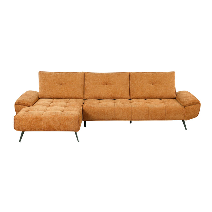 Dominic - (2)2-Piece Sectional with Left Chaise and Dual-position Backs for Adjustable Seat Depth