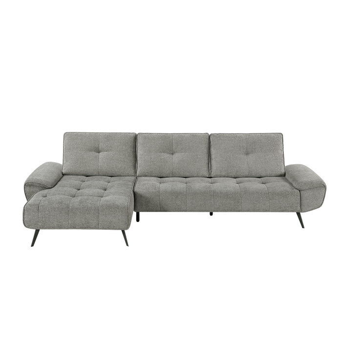 Dominic - (2)2-Piece Sectional with Left Chaise and Dual-position Backs for Adjustable Seat Depth