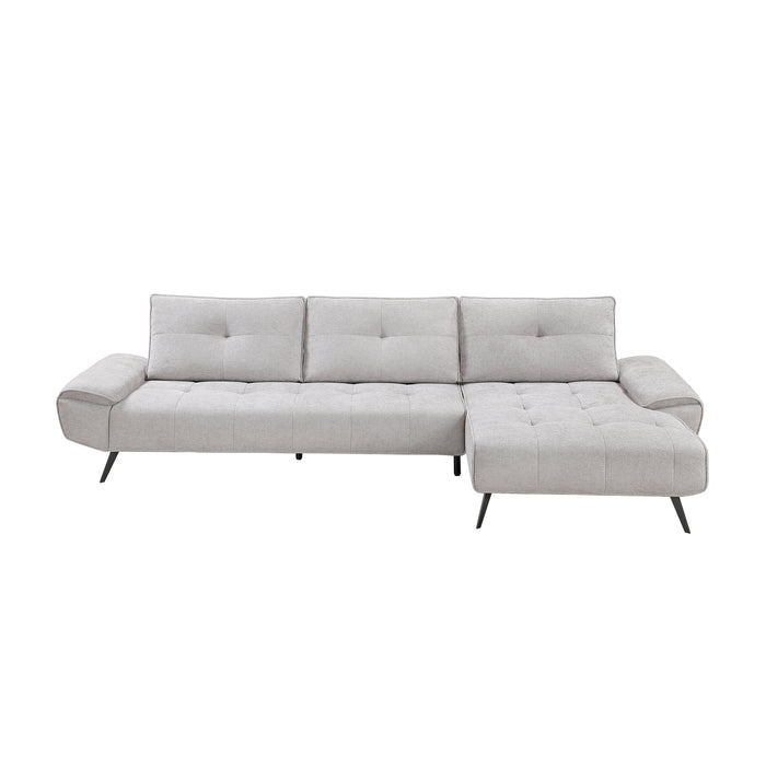 Dominic - (2)2-Piece Sectional with Right Chaise and Dual-position Backs for Adjustable Seat Depth